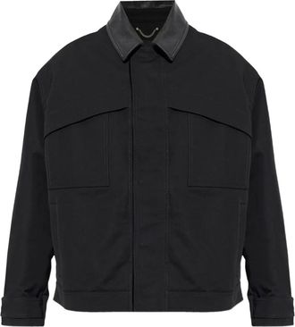 Golden Goose Giacca con colletto in pelle - Nero