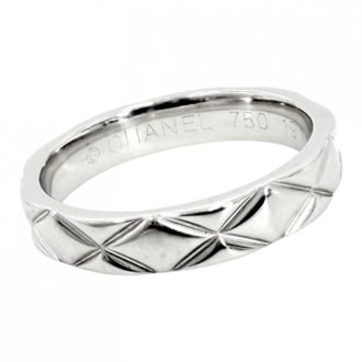 Chanel White Gold (18K) Band Ring (Pre-Owned)