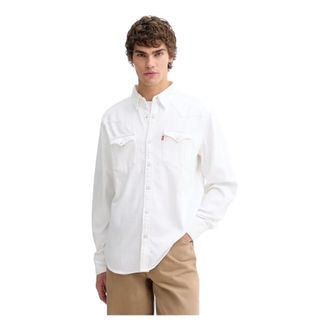 Levi's Heren, Overhemden, Beige, Maat: L Katoen