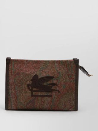 Etro arnica mini suede clutch bag