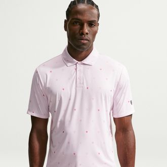 Nike Mens Par Dri-FIT Short-Sleeve Golf Polo in Pink | IB0227-664