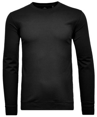 Ragman Langarmshirt RAGMAN, Herren, Gr. XXL, schwarz, Baumwolle, regular fit, Shirts Langarmshirt