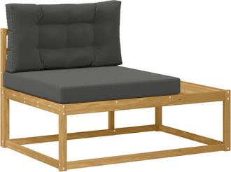vidaXL Sof&aacute; De Esquina Exterior Blanco 115 X 83 X 73 Cm Poli&eacute;ster Vidaxl