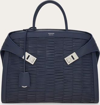 Ferragamo Men Hug tote bag Blue