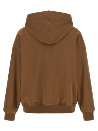 Brunello Cucinelli Womens Brown Cotton Hoodie Clothing