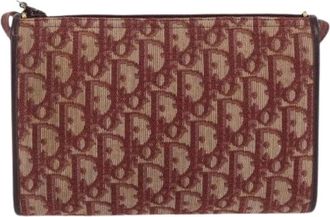 Dior Pre-owned Cross Body Bags, female, Red, Size: ONE SIZE Pre-owned Canvas Shoulder Bag