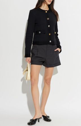 Moschino Shorts With Logo, Womens, Brown