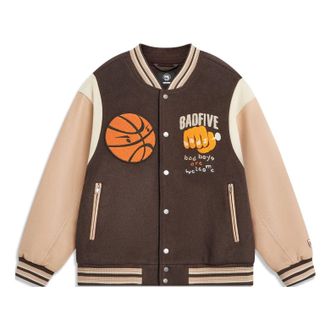 Li-Ning BadFive Baseball Jacket Brown AJMT089-1