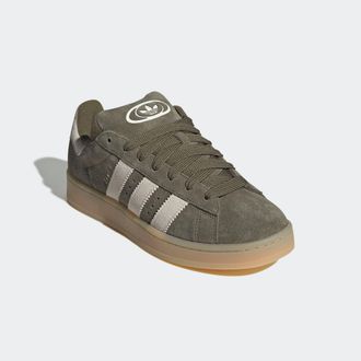 adidas Sneaker ADIDAS ORIGINALS CAMPUS 00S, Herren, Gr. 38,5, weiss (medium schwarz khaki, sanftes wei&szlig;, gum 3), Leder, Schuhe Sneaker