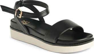 New York & Company Charli Ankle Strap Platform Sandal in Black at Nordstrom Rack, Size 6.5