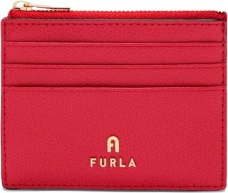 Furla Portacarte Camelia piccolo con zip - Rosso