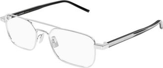 Saint Laurent Glasses, male, Gray, 52 MM, SL 780 Rectangular Glasses