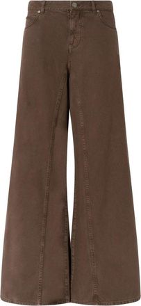 Pinko Winona Wide Leg - Dames - Loose Fit Jeans - Bruin - W26 - Katoen - Jeans