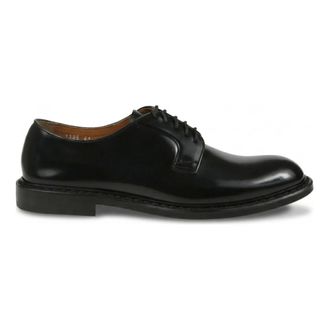Doucal's Derby Veterschoen - Heren - Nette schoenen - Zwart - 44 1/2 EU - Leer - Schoenen