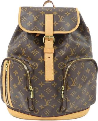 Louis Vuitton Marron Coated Canvas Backpack (Pre-Owned)