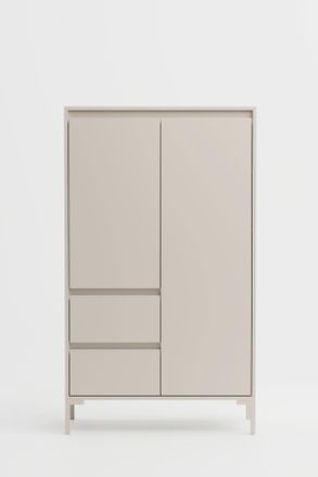 MID.YOU Mid.you Highboard, Kaschmir, Holzwerkstoff, 4 F&auml;cher, 2 Schubladen, 81x139x40 cm, Kleinm&ouml;bel, Kommoden, Highboards