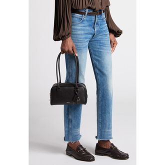 Tom Ford Mini Stryke Leather Shoulder Bag in Black at Nordstrom