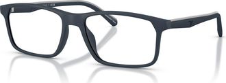 Emporio Armani 56mm Rectangle optical glasses in Blue at Nordstrom