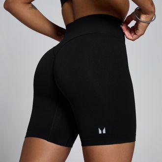 MyProtein Short sin costuras de cintura media Tempo para mujer de MP - Negro - S