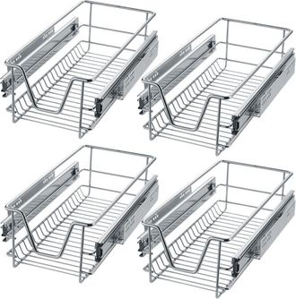 TecTake cassetto telescopico per gli armadi di cucina e camera da letto