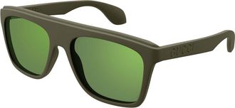 Gucci GG1570S 005 Mens Sunglasses Green Size 57 - Free RX Lenses - Free RX Lenses