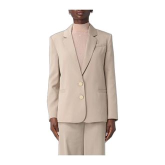 A|X Armani Exchange Blazer in Crepe Monopetto - - Jackets - Donna - Beige - S