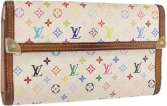 Louis Vuitton Pre-owned Wallets, female, Multicolor, Size: ONE SIZE Pre-owned Vintage Canvas Wallet
