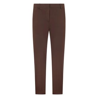 Max Mara Chinos, female, Brown, Size: XS Slim-fit stretch cotton trousers
