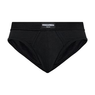 Dsquared2 Bottoms, male, Black, Size: 2XL Discover Logo Briefs