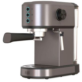 OEM Black+decker - Cafetera Espresso Bxco1350e 1350w 20 Bares Sistema Termoblock Filtros 1 Y 2 Tazas Vaporizador Orientable Dep&oacute;sito 1l Extra&iacute;ble Bandeja 