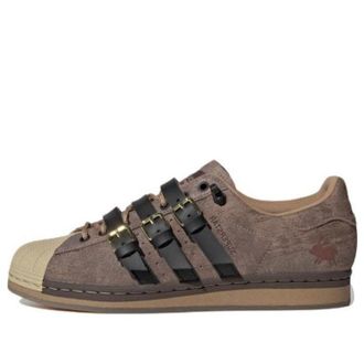 adidas Melting Sadness x adidas originals Superstar Karoro Hole Brown Black Creamyellow H06344