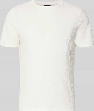 A|X Armani Exchange T-Shirt mit Logo-Muster und Rundhalsausschnitt in Weiss, Gr&ouml;&szlig;e XXL