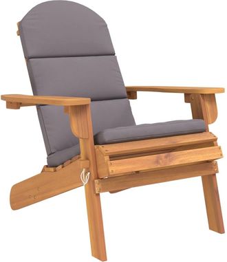 vidaXL Vidaxl - Silla De Jard&iacute;n Adirondack Con Cojines Madera Maciza Acacia