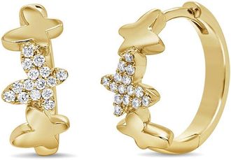 Sabrina Designs 14K 0.15 Ct. Tw. Diamond Hoop Earrings