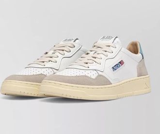 Autry medialist low leather sneakers contrast heel