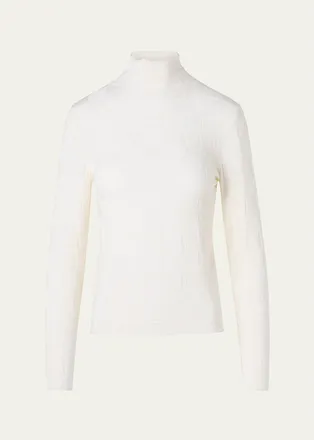 Akris Wool Textured Knit Sweater