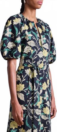 Apiece Apart Womens Neli Maxi Dress In Floral Citron