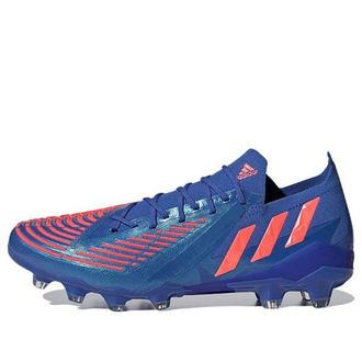 adidas Unisex Predator Edge.1 Low HG/AG Outdoor Boot Blue Orange GZ6440