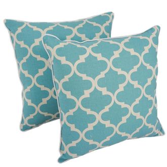 Blazing Needles 18-inch Corded Throw Pillows with Inserts (Set of 2)
