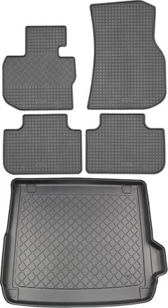 OEM Juego De Alfombrillas De Goma Para Coche Y Alfombrilla Para Maletero Para Bmw X4 G02 Suv (5 Puertas) A Partir De Abril De 2018