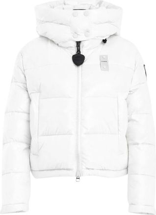 Blauer Gloria Corto Piumino - Dames - Winterjassen - Wit - S - Leer - Jassen