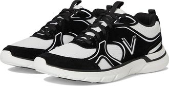 Vionic Walk Parkside Womens Walking Shoes White Black : 7.5 M, Suede