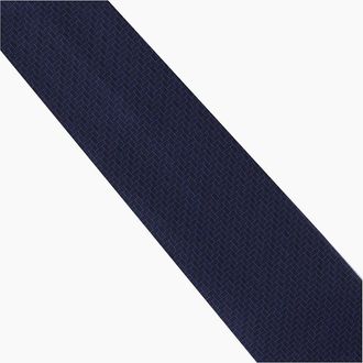 Dunhill Mens Dunhill Tie - Navy - Size: ONE size