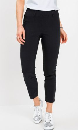 Bonprix 7/8-Hose BONPRIX, Damen, Gr. 36, N-Gr, schwarz, Web, Obermaterial: 73% Viskose, 23% Polyamid, 4% Elasthan, festlich, slim fit, Hosen 7/8-Hose, aus ela