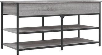 vidaXL Vidaxl - Shoe Bench Grey Sonoma 100x42.5x50 cm Engineered Wood