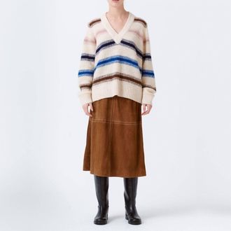 Munthe Rana Knit Pulloeer Sweater In Beige