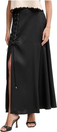 Pinko Carrara Midi Rok - Dames - Maxi Rokken - Zwart - S - Rokken