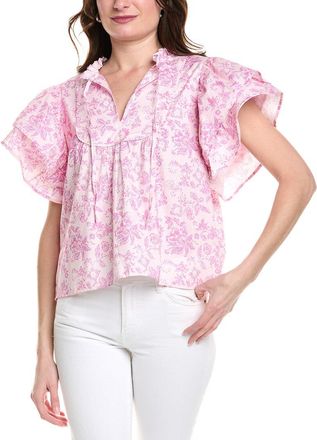 Sail to Sable Ruffle Sleeve Blouse