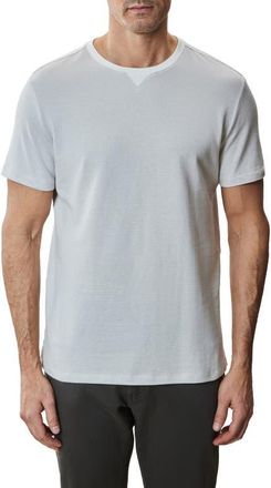 Robert Barakett Fitch Feeder Stripe Rib Trim T-Shirt in Light Grey at Nordstrom, Size Xx-Large