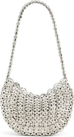 Paco Rabanne Nano Metal Mesh Tas - Dames - Tassen - Grijs - Maat: ONE Size Zijde
